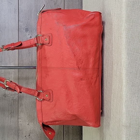 DKNY Red/Orange Leather Handbag - Picture 5 of 16